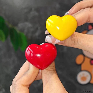 😄Cutenery😄 ปุ่มกดสวิตช์ชักโครก รูปหัวใจ สีสันสดใส สําหรับมือจับประตูห้องน้ํา