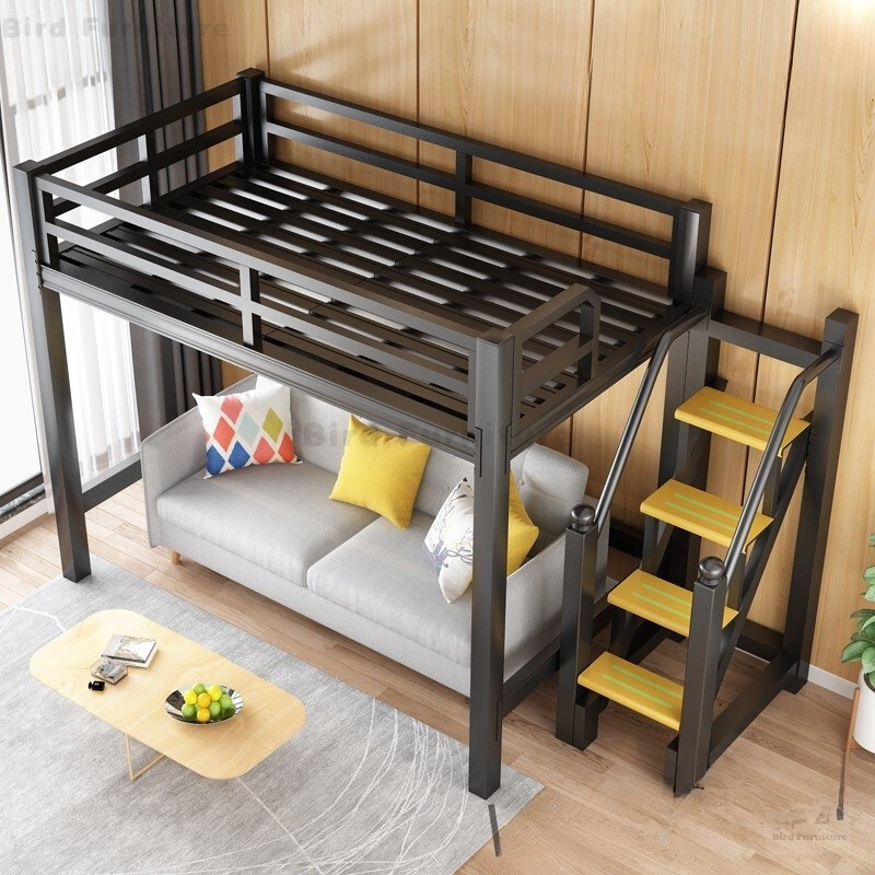 Queen King Bed Loft Bed Double Decker เตียงสองชั้นสูงประหยัดพื้นที่ Loft เตียงผู้ใหญ่ Katil Loteng 双