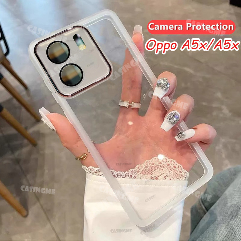 สําหรับOppo a5x 4G 2025 เคสโทรศัพท์ชุบโปร่งใสปลอกอ่อนสําหรับOppo a5x A5Pro Oppo A 5 x OPPOA5x 5 Pro 