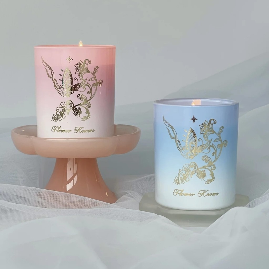 Flower Knows 8th Anniversary Limited Blue Storage Box Butterfly Scented Candle Anniversary