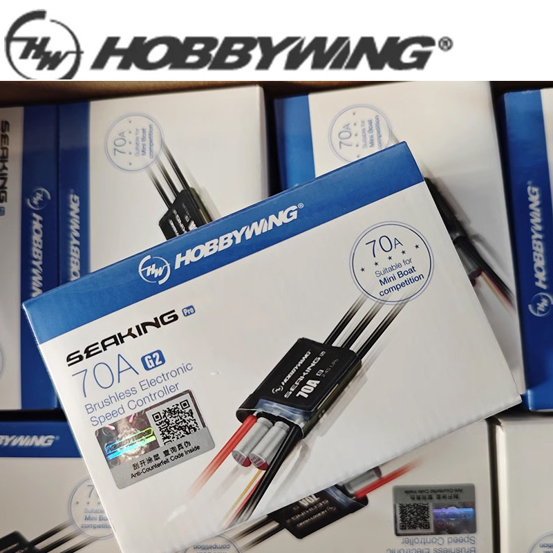 Hobbywing Seaking PRO 70A G2 Sensorless Brushless ESC 2-4S Lipo Applications สําหรับการแข่งขัน RC เรือ