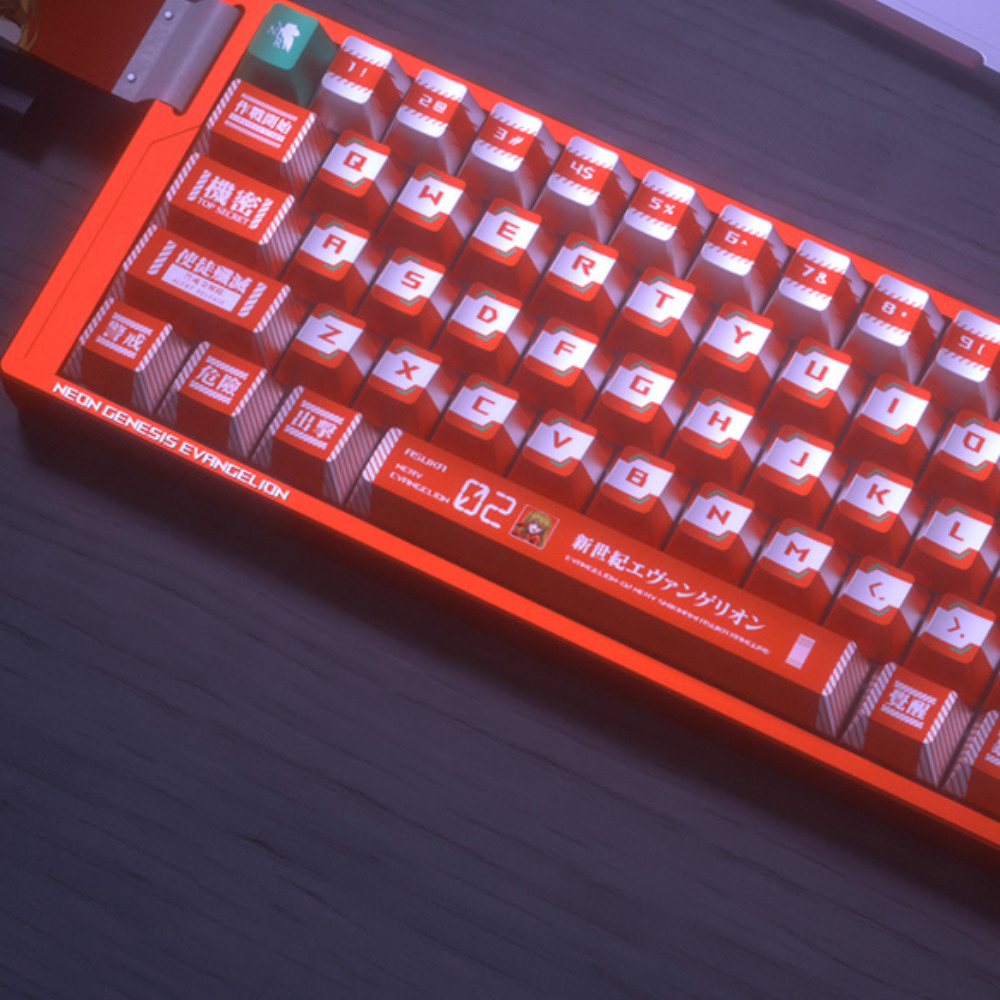 Asuka Keycap 125 คีย์โปรไฟล์เชอร์รี่ PBT Wooting EZ63 Mad68 Aula F75 Mechanical Metal Feeling Keycap