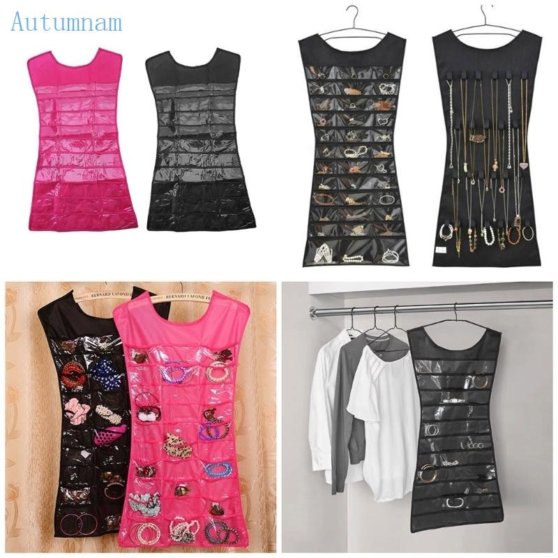 ออตู สองด้านแขวนเครื่องประดับ ออแกไนซERSสำหรับสร้อยข้อมือ ต่างหู สร้อยคอกับกระเป๋า