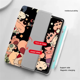 เคสป้องกัน Gen11 A16/10 Air11 2025 2024 iPad 10.2นิ้ว (Gen7/8/9) และ Air 4/5/6/7 Pro 11 มีช่องเก็บปากกา หลังใส