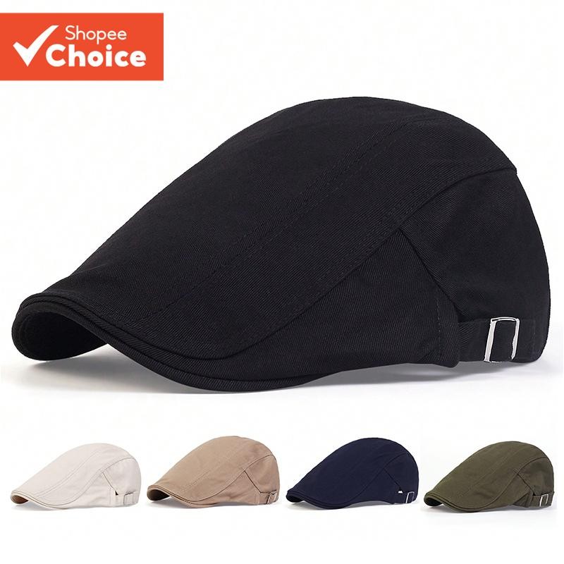 Unisex สีทึบ Beret ปรับ Newsboy หมวกอังกฤษ Retro ฤดูใบไม้ผลิฤดูใบไม้ร่วงหมวกท่องเที่ยว