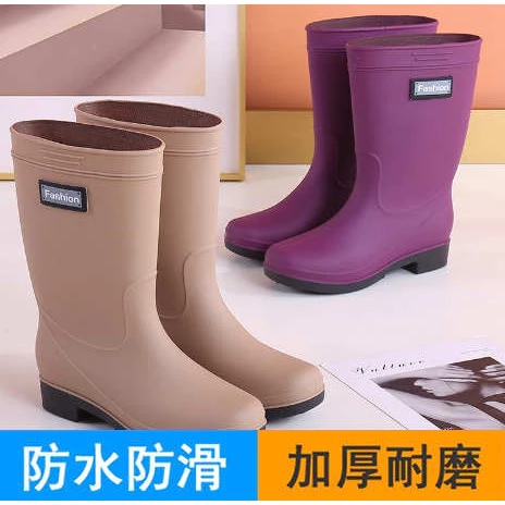 รองเท้าบูทกันฝนยางกันลื่นสำหรับผู้ใหญ่ thumbnail 5