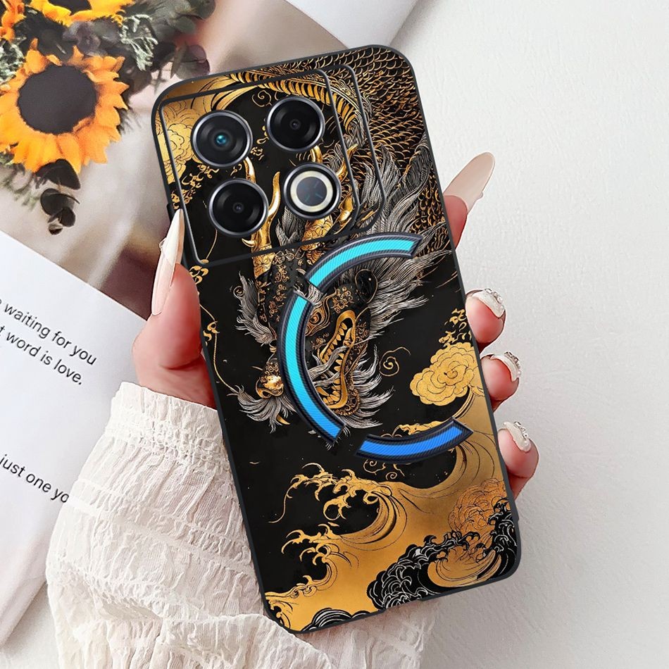 สําหรับ Infinix GT 20 Pro X6871 ใหม่ Cool Dragon ภาพวาดกรณี Infinix GT20 Pro 5G ซิลิโคนนุ่ม TPU เคสโทรศัพท์ - รูปที่ 4