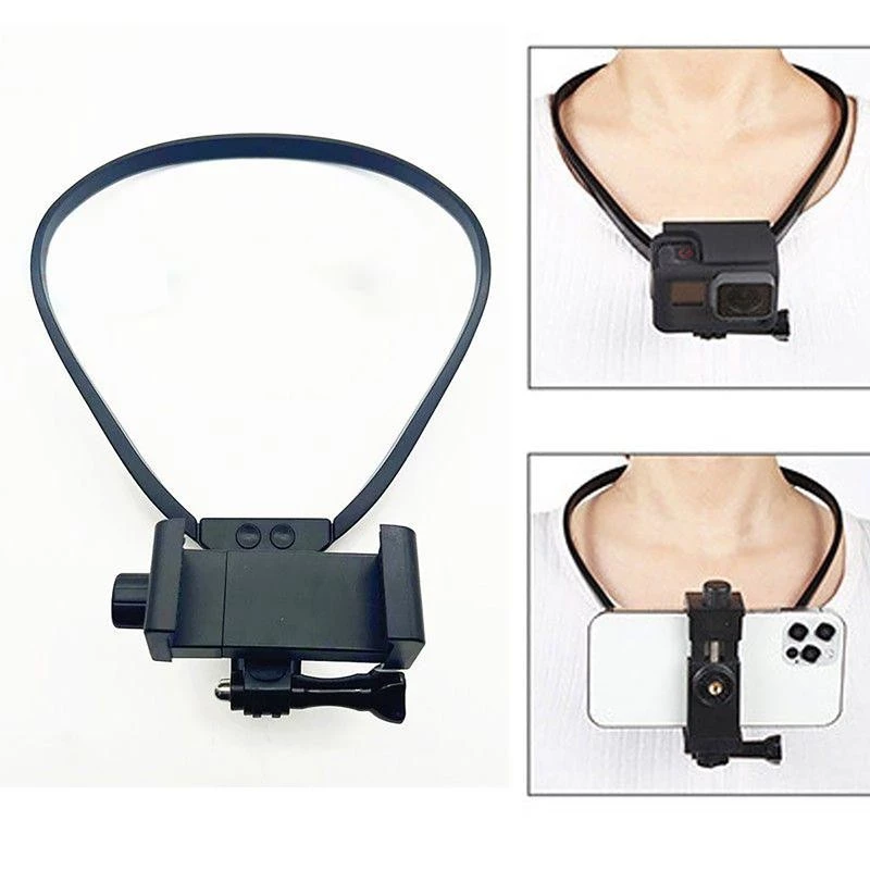 สายคล้องโทรศัพท์มือถือ ที่วางกล้อง GoPro ที่วางโทรศัพท์มือถือ สายคล้องคอ แขวนหน้าอก ถ่าย vlog มุมมองบุคคลที่หนึ่ง thumbnail 5