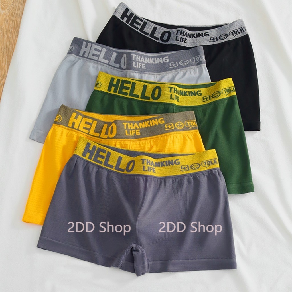🔥🔥กางเกงบ็อกเซอร์ชาย แบบใหม่ ฟรีไซส์ ผ้าเนื้อนุ่ม ใส่สบาย เอว 26-40 นิ้ว ระบายอากาศได้ดี