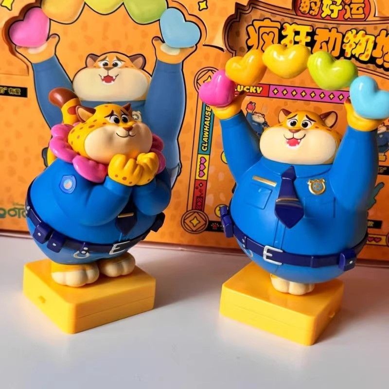 Disney Zootopia Blind Box Leopard Good Luck Blind Box Stamp Cute Figurine