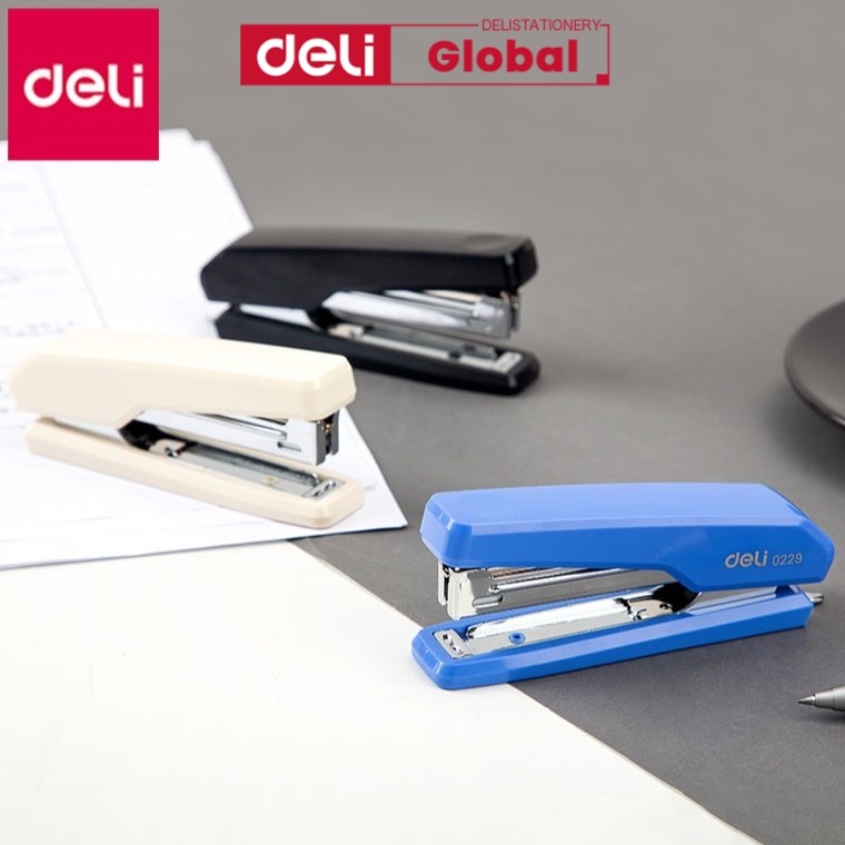 Deli เครื่องเย็บกระดาษทนทาน No.10 เครื่องเย็บกระดาษขนาดเล็กกระดาษเอกสารเครื่องมือเข้าเล่มเครื่องเขียน