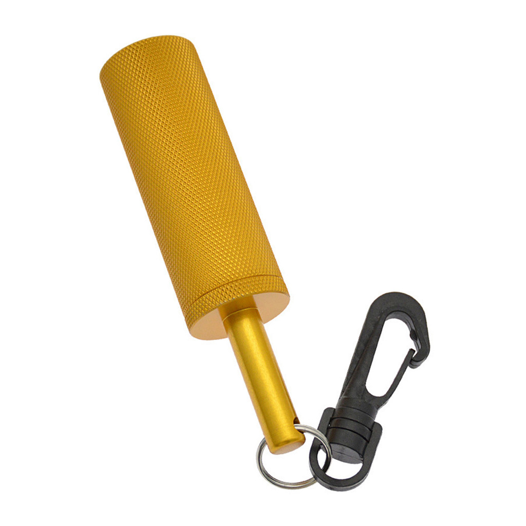 Winn Scuba Rattle Stick อลูมิเนียมอัลลอยด์ใต้น้ํา Shaker อุปกรณ์สื่อสารใต้น้ําพร้อมคลิป