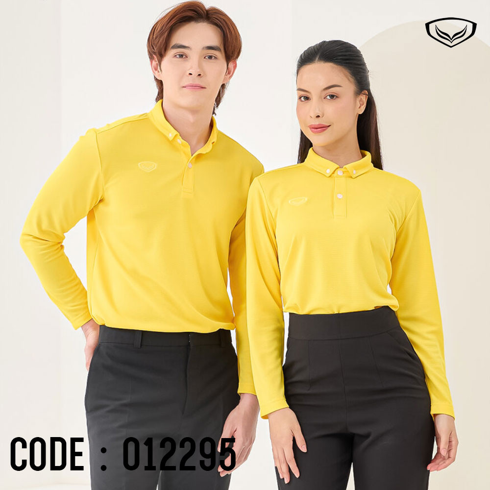 ถูกแทบทุน GRAND SPORT เสื้อคอปกฐานเชิ๊ตแขนยาวสีล้วน รหัส 012295 เเท้100%