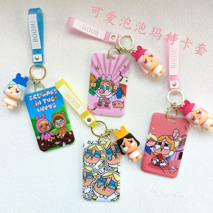 Labubu Cry baby Lanyard Card Holder Ezlink Card Holder Student Card Holder Bus Card Holder