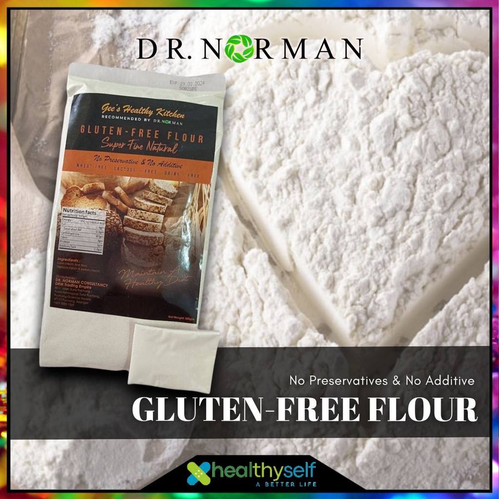 GLUTEN-FREE FLOUR BY DR NORMANTepung Tanpa Gluten 500g Tepung Gandum