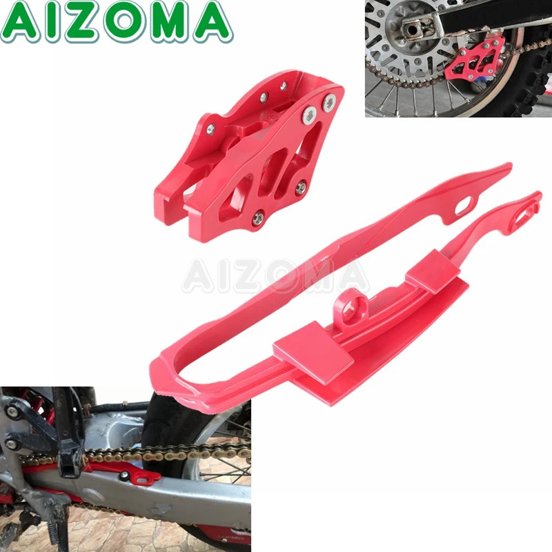 Dirt Bike Swingarm Roller Chain Guide Guard Motocross Sprocket Chain Slider For Honda CRF 250X 450X 