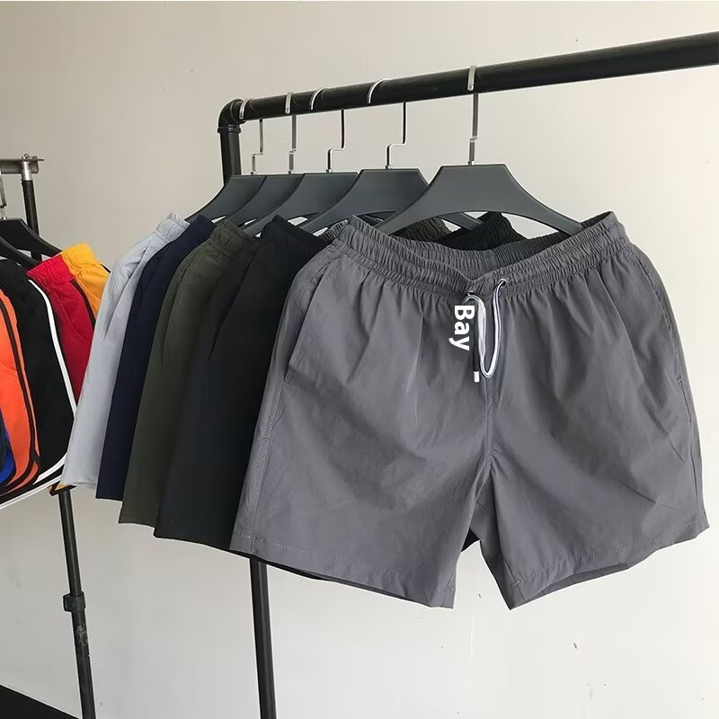 EERSHENSHI กางเกงขาสั้นผู้ชายฤดูร้อนใหม่แจ๊กเก็ตแห้งเร็วสบายๆทุกการแข่งขันบาสเกตบอลวิ่งออกกำลังกายกางเกงขาสั้น