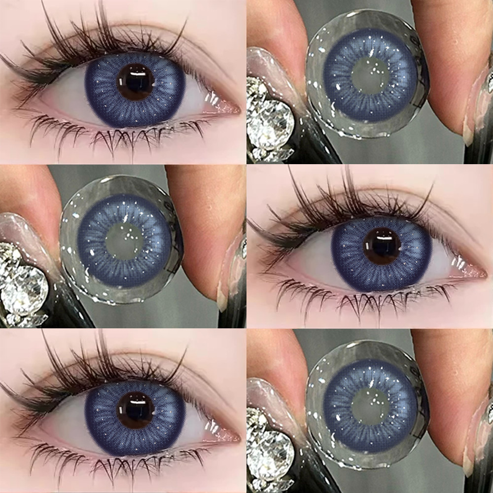 คอนแทคเลนส์ [0.00~-6.00] UYAAI Thai Tea series คอนแทคเลนส์สี 14.5mm Blue Grey คอนแทคเลนส์รายเดือน ราคา ถูกที่สุด ดีลบีเคเค แกลเลอรีภาพที่ 7
