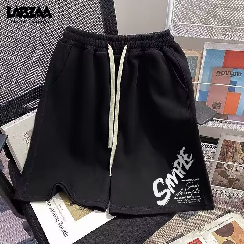 【ส่งจากไทย】กางเกงขาสั้นผู้ชายทรงหลวม ลายพิมพ์ตัวอักษร ใส่สบาย ระบายอากาศดี ฤดูร้อน วิ่งหรือใส่เล่นสบายๆ YG1683