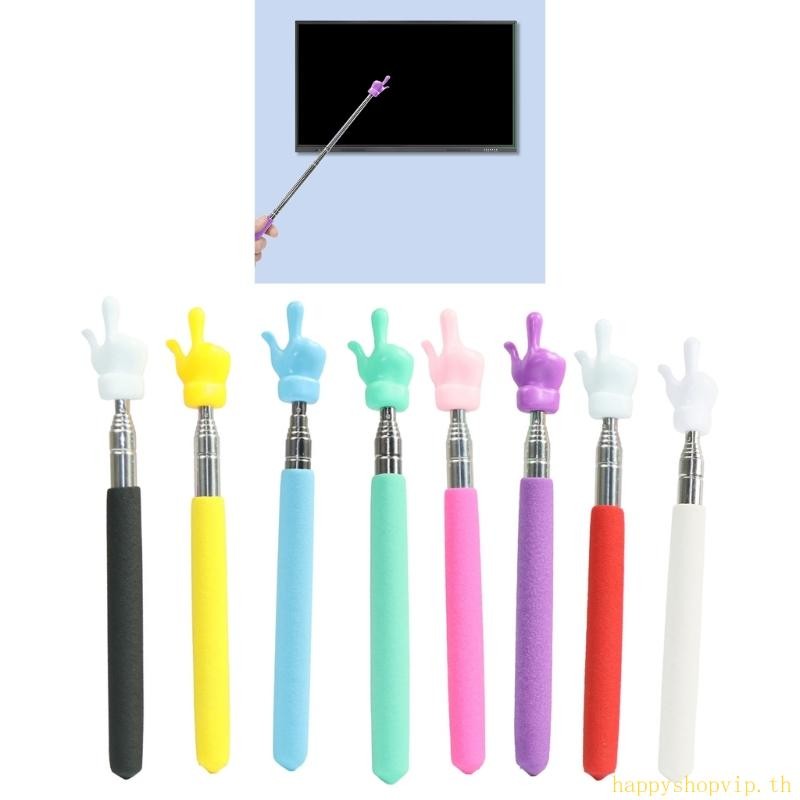 Teacher Pointer with Finger Telescopic Pointer Stick for Classroom