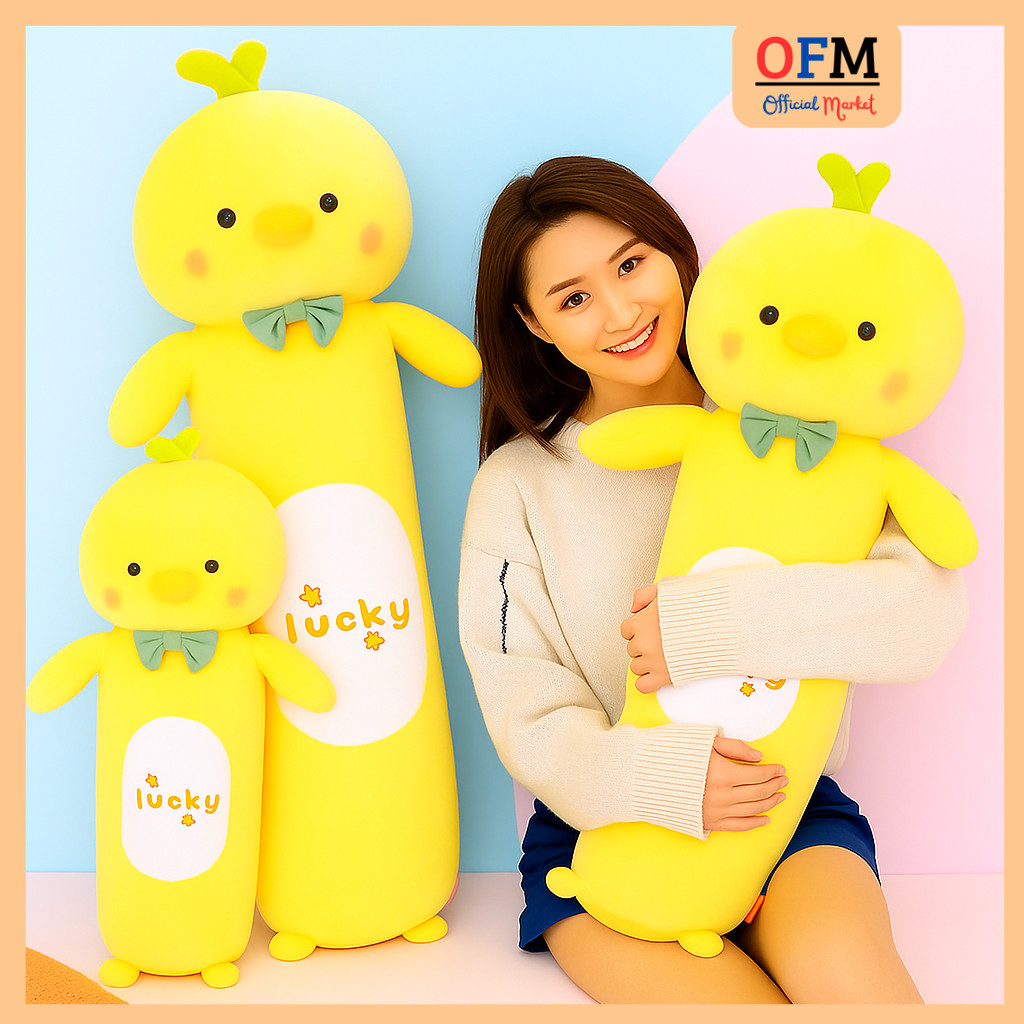 ตุ๊กตาหมอนข้างเป็ดนําโชค Piyo ขนาด 60 ซม.และ 80 ซม.สัตว์น่ารัก Yelvo วัสดุป้าย SNI