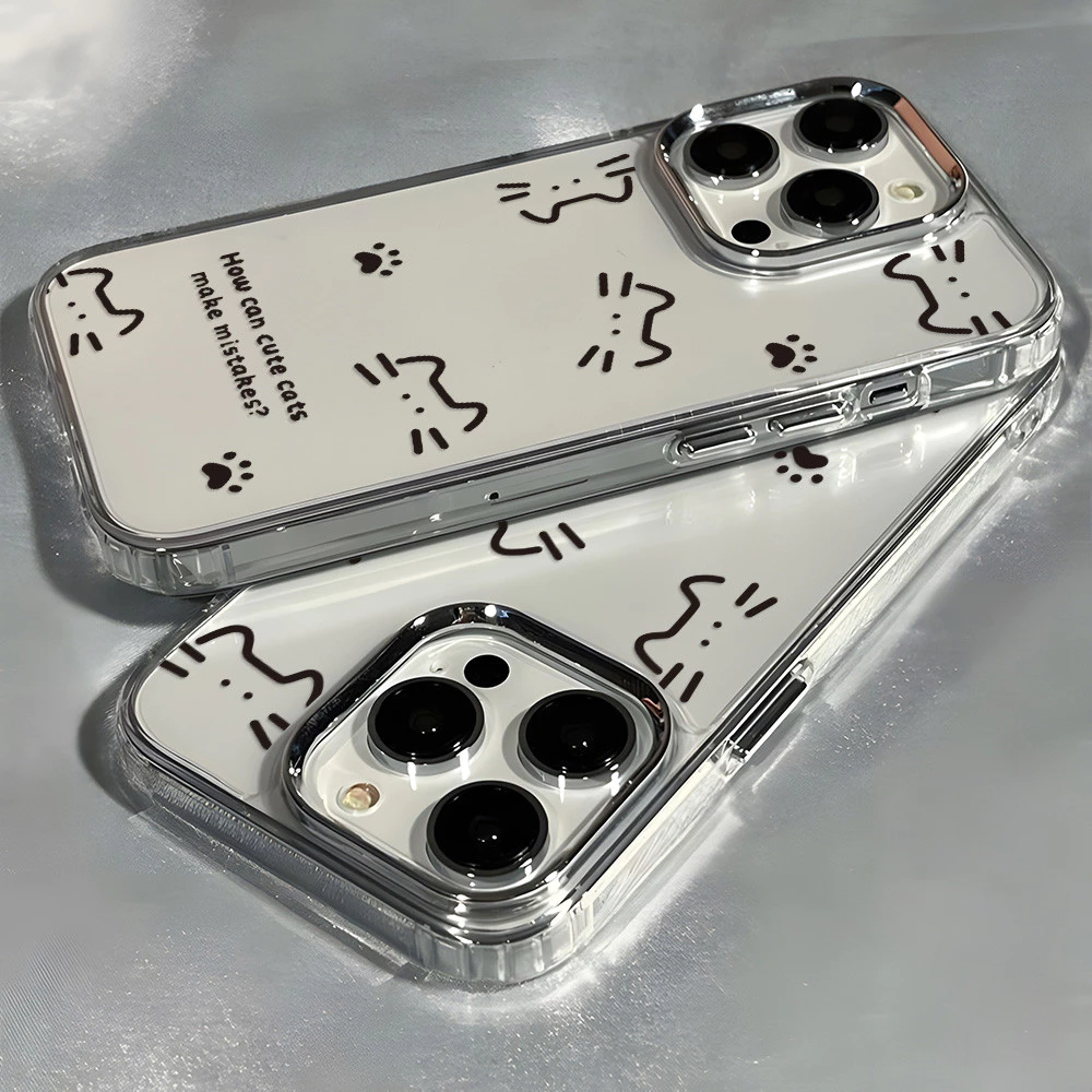 TPU เคส OPPO A6 A5 Pro A3X A60 A15 A79 A18 A57 A58 A16 A54 A53 A78 A3 A5S A74 A77 A38 A15S A56 5G Cat เคสโทรศัพท์ ใส