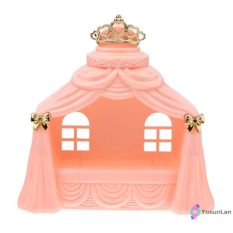YosunLan 1/12 Dollhouse Princess Bed Model Dollhouse รูปที่ 6