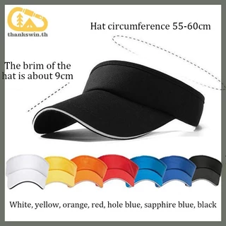 Thankswin Empty Top Visor ผู้หญิงครีมกันแดดหมวก Man ผ้าฝ้ายสําหรับวิ่งเทนนิสกอล์ฟ Unisex th