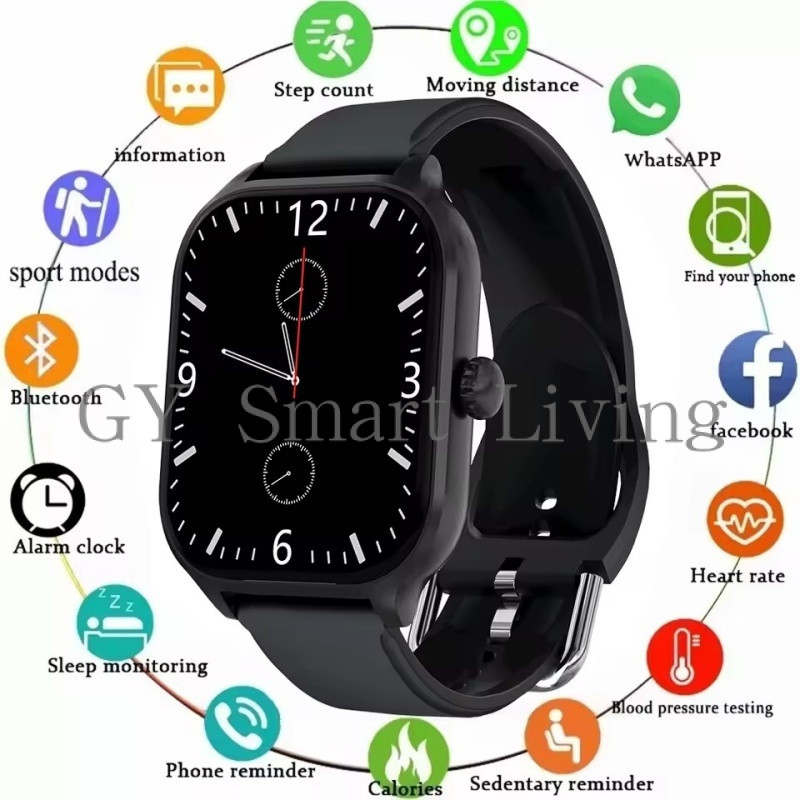 (Laxasfit)H9 Pro Max Smart Watch 2.01 นิ้ว HD Display คําตอบ Make Call ข้อความ Preview โหมดกีฬา Dial