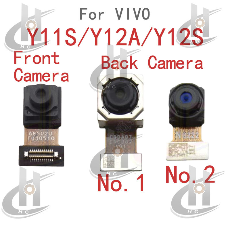 ใหม่ด้านหน้าด้านหลังกล้องสําหรับ VIVO Y11S / Y12A / Y12S / Y20 / Y20S / Y20i หลัก Facing กล้องโมดูล Flex เปลี่ยนอะไหล่