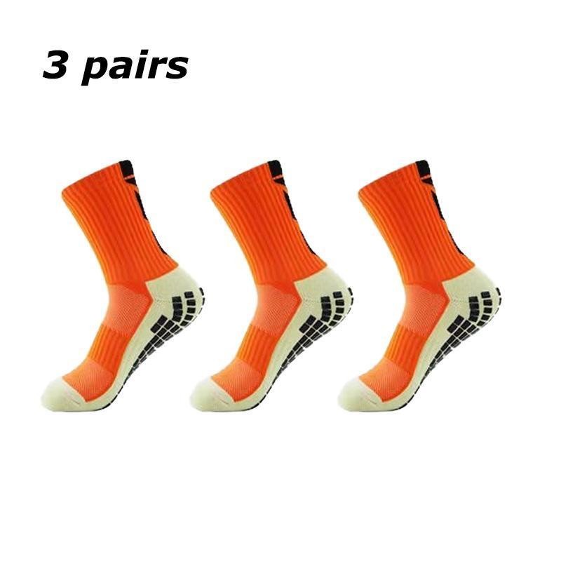 [*แพ็ค3คู่] ถุงเท้าฟุตบอล สำหรับผู้ชายและผู้หญิง ฝึกอาชีพ ระบายอากาศ กันลื่น เหมาะสำหรับกีฬากลางแจ้ง มาใหม่ Sport ออกกำล - รูปที่ 3