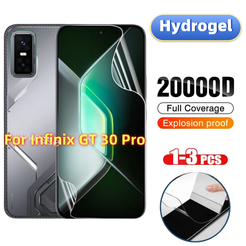 1-3 ชิ้นด้านหน้าคลุมทั้งหมดป้องกัน Tpu Hydrogel ฟิล์มสําหรับ Infinix GT 30 Pro 5G 2025 GT30 GT30Pro 