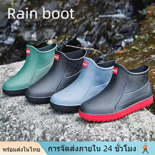 รองเท้าบูทกันน้ํา รองเท้ากันฝน กันน้ำมัน กันลื่น ทำงาน รองเท…