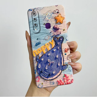 สําหรับ Huawei Y6P Y7P 2020 กรณีซิลิโคนความงามสวยผีเสื้อดอกไม้กันกระแทกสแควร์ Matte Soft TPU กันชนสําหรับ Huawei Y 6P Y 7P ปลอก