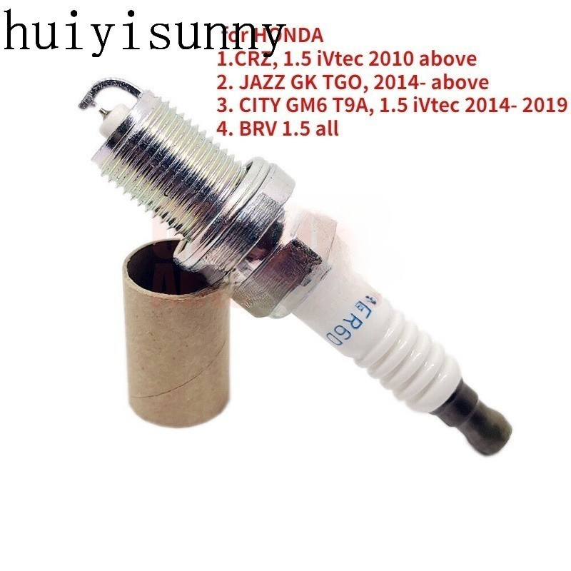 HYS 4PCS NGK IRIDIUM SPARK PLUG สําหรับ Honda City GM6 / Jazz GK / CRZ / BRV 12290-RB0-J11 / DIFR6D1