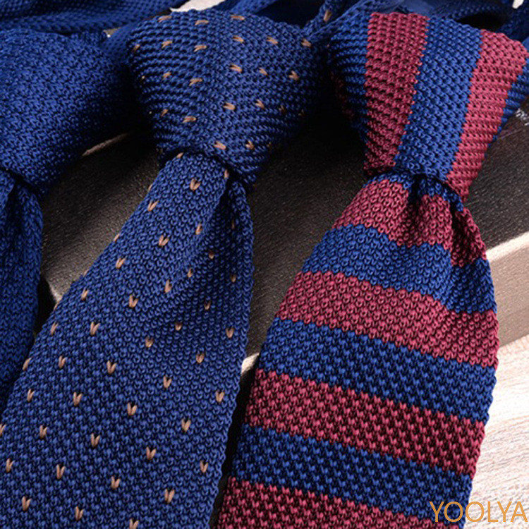 145*6เซนติเมตรผู้ชายแฟชั่นถักผูกชี้แข็งผอมแคบผูกผู้ชายงานแต่งงานทุกวันสวมใส่