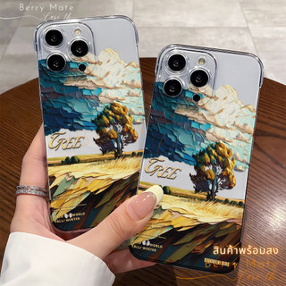 ส่งจากไทย เคสมือถือ วิวสวยงาม จิตรกรรม เคสใสขาตั้งใช้กับSamsungA55 A53 A54 A52 A21 A23 A25 A33 A03 A05 A10 A124G/5G A15