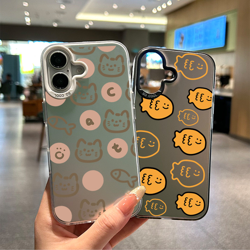 สำหรับ iphone 13 12 11 iPhone 16 15 14 PRO MAX X XS MAX XR 7/8PLUS ปลาตัวเล็กแอปเปิ้ลโทรศัพท์ จัดส่งจากประเทศไทย - รูปที่ 5