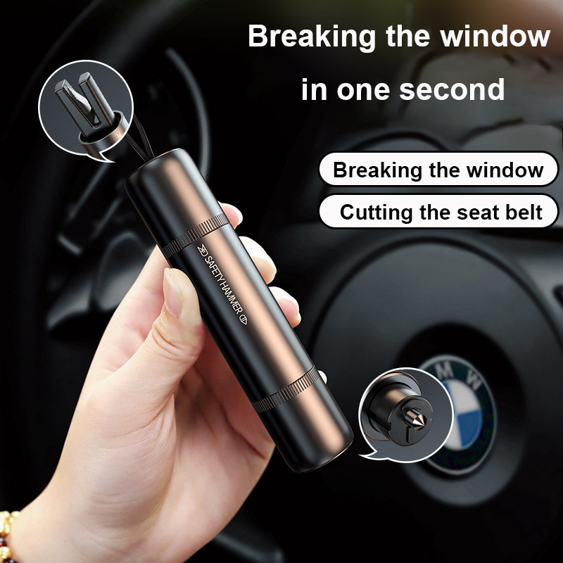 ทุบกระจกรถยนต์ ที่ตัดสายเข็มขัดนิรภัย ค้อนทุบกระจก Window Glass Breaker Seat Belt Cut - รูปที่ 2