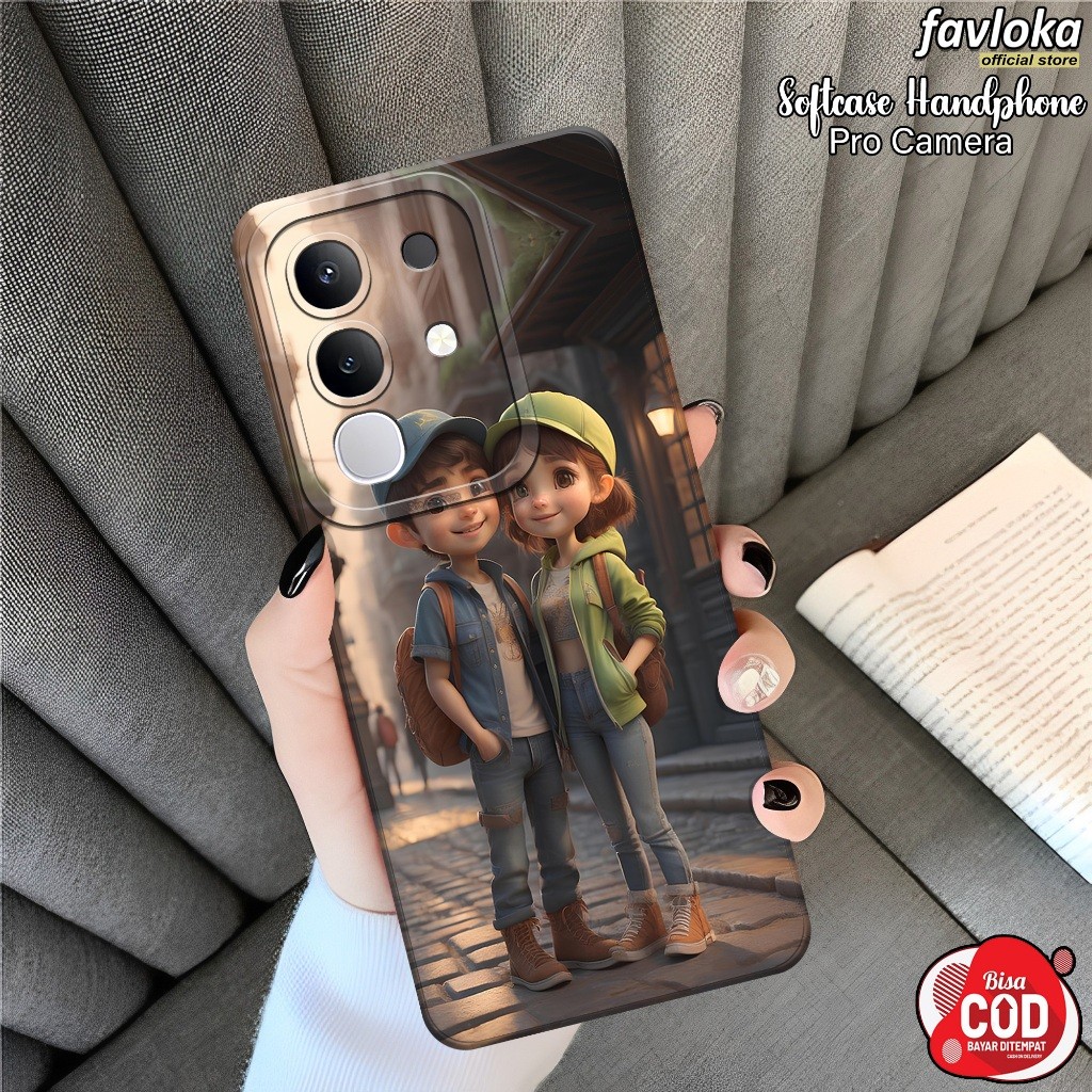 HP เคส VIVO Y29 4G 2025 ล่าสุด - FAVLOOKA - เคสแฟชั่นการ์ตูน - VIVO Y29 4G Softcase - Macaroon Tpu P