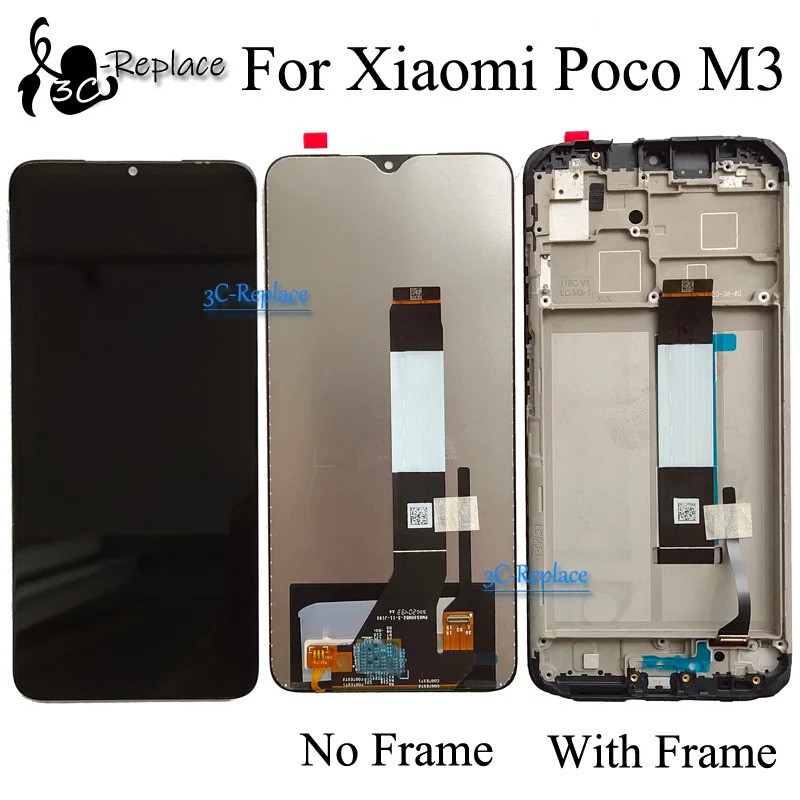 6.53 นิ้วสําหรับ Xiaomi Poco M3 Global M2010J19CG M2010J19C9 จอแสดงผล Lcd Touch Screen Digitizer Ass