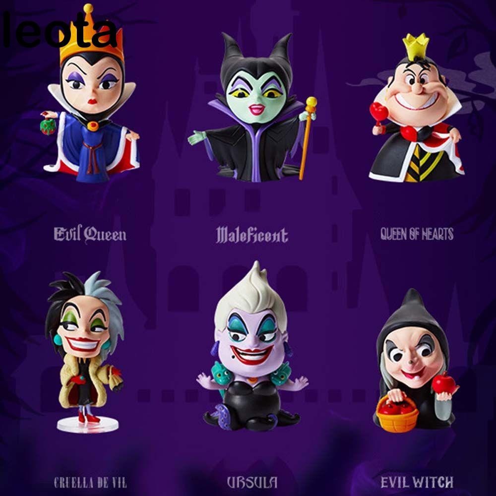 Leota Villains Series Princess Evil Queen Maleficent Villains 6 ชิ้น/ล็อต