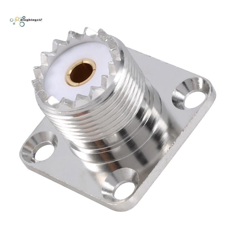 UHF หญิง SO239 แผงแชสซี Mount หน้าแปลน Deck Mount Solder Cup RF Connector