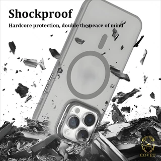 EIRVEXEL ความหรูหรา พร้อมเมาท์เลนส์ เป็นมิตรกับผิว เย็น แม่เหล็ก เคส ใช้ได้กับ: เคสไอโฟน Compatible For iPhone 16 15 14 13 12 11 Pro Max Plus ทนต่อการตกหล่น Case เคส