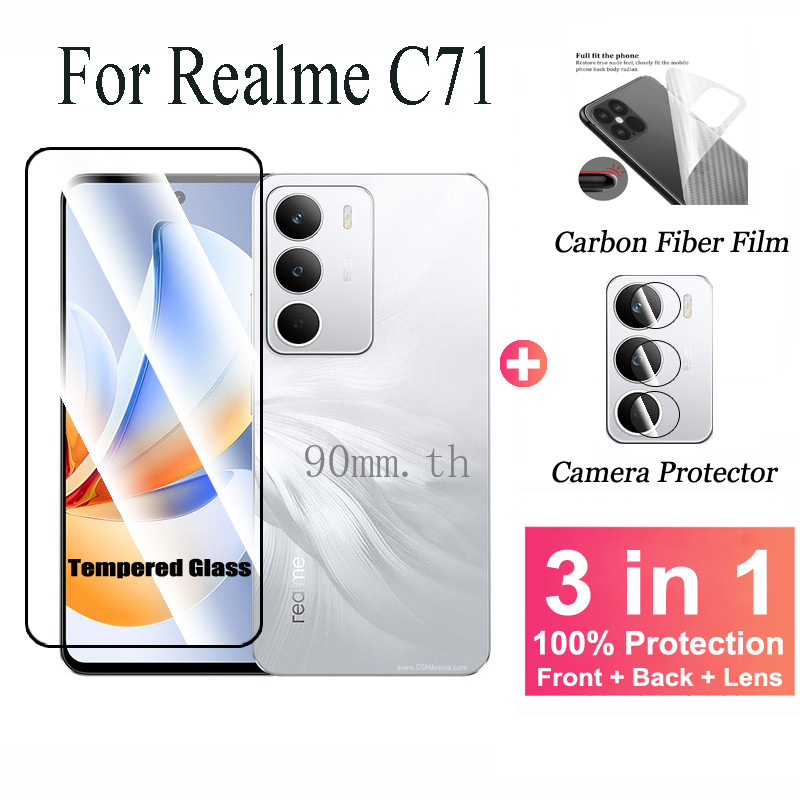 ฟิล์มกันรอยสำหรับ Realme C71 C67 C75 C75X C73 C65 C63 C61 C55 C53 C51 C53S 5G 4G ฟิล์ม กระจกนิรภัยกั