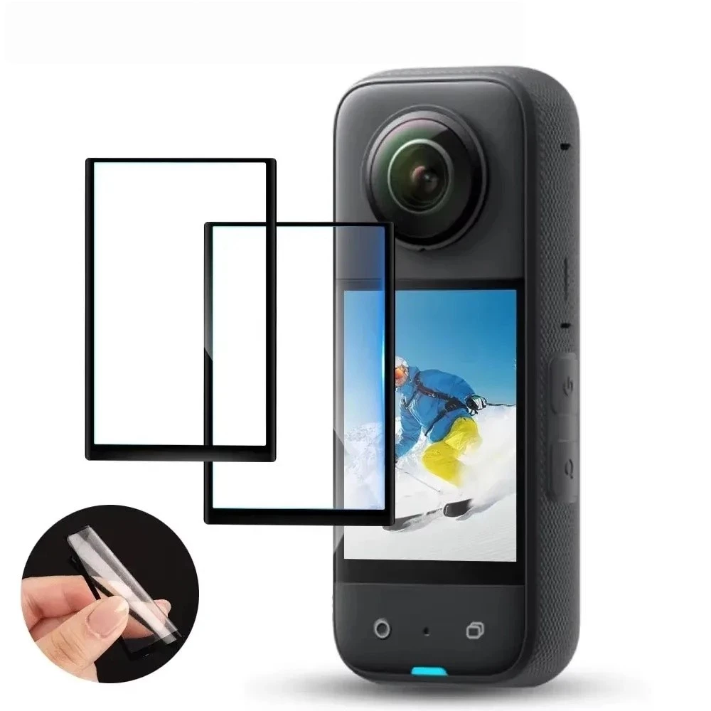 1-3 ชิ้นสําหรับ Insta360 X6 X5 X4 Air X3 ป้องกันหน้าจอฟิล์มสําหรับ Insta 360X5 Insta360X4 360X6 x4Air อุปกรณ์เสริม Anti-scratch ฟิล์มเต็มรูปแบบป้องกันฟิล์ม (ไม่ใช่กระจก) thumbnail 7