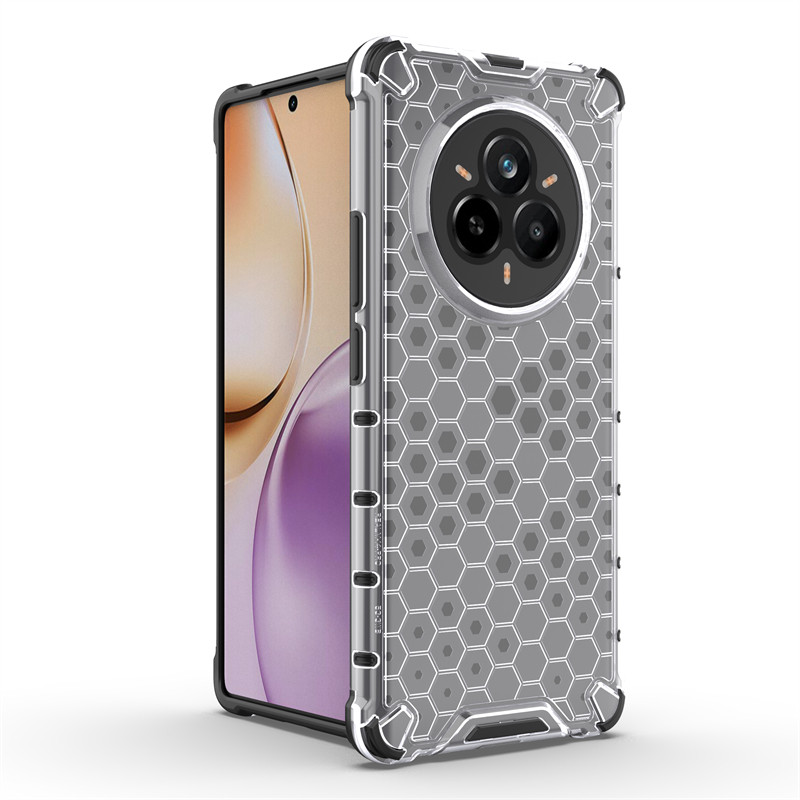 เคสกันกระแทกสําหรับRealme 14 Pro Anti-KNOCKเกราะรังผึ้งโปร่งใสด้านหลังสําหรับRealme 14 ProสําหรับRea