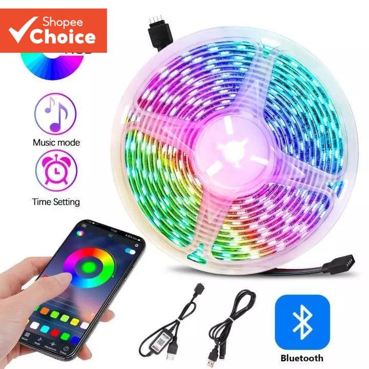 ไฟ LED RGB Strip SMD 5050 ยืดหยุ่นสําหรับตกแต่งห้องนอนห้อง