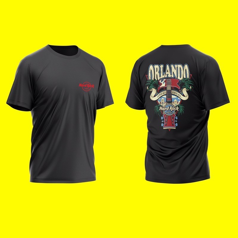 Hard Rock Cafe Orlando Tshirt Hard Rock Orlando USA เสื้อ