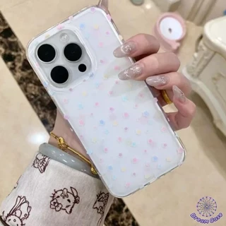 แฟชั่นเต็มหน้าจอน่ารักมีสีสันดาวน้อยใสนุ่มเคส OPPO A38 A17 A18 A78 A57 A16 A77 A7 A9 2020 A53 A58 A76 A54 A77 Reno 10 8T